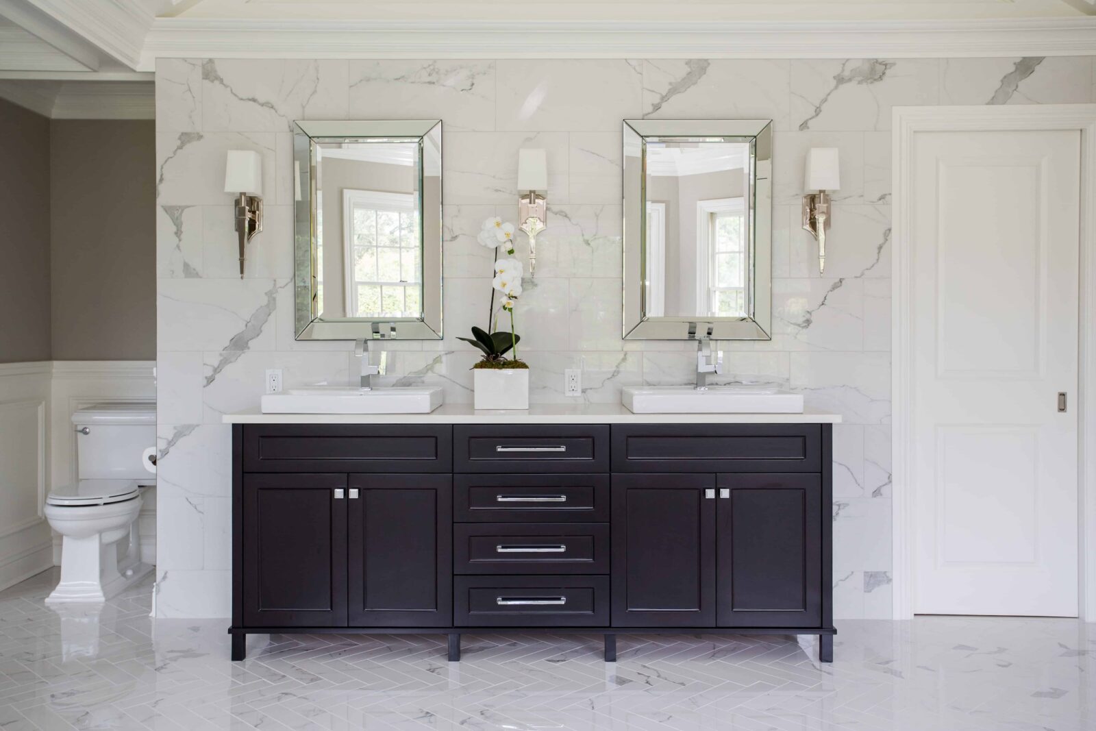 Updated bathroom interior design near Syosset, Long Island