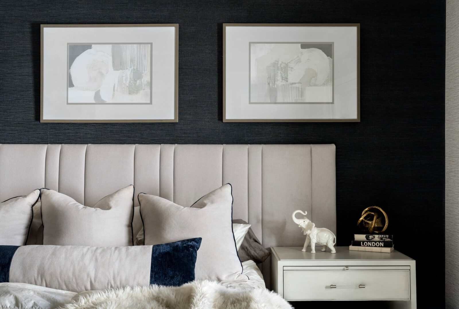 Primary bedroom interior design near Kings Park, Long Island