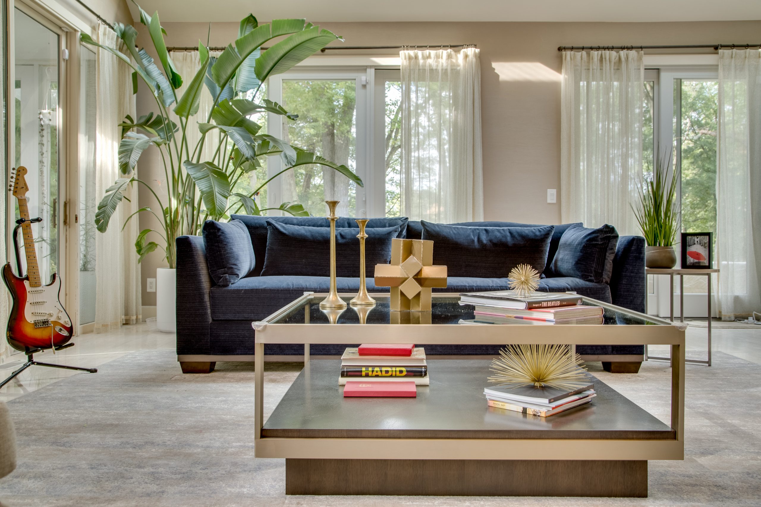 Lounge interior design near Mill Neck, Long Island