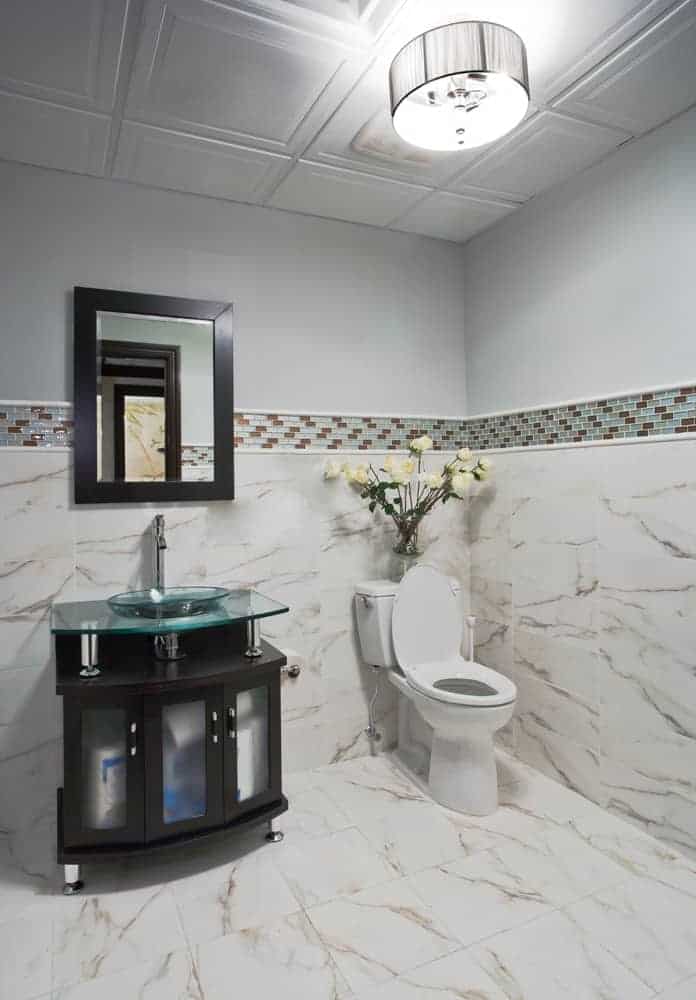 commerical interior design LI NY Spa restroom