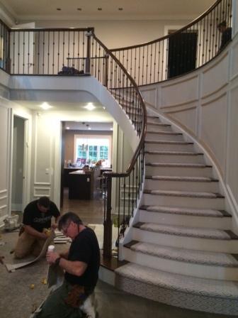 stair runner carpet interior design long island NY