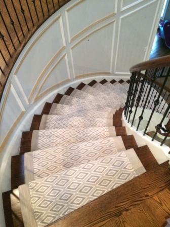 stair runner carpet interior design long island NY