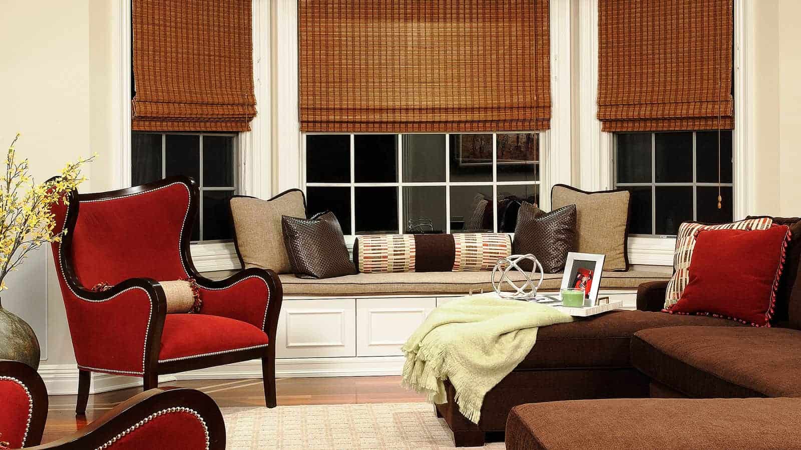 Living room interior design for couples with different color preferences, Roslyn NY