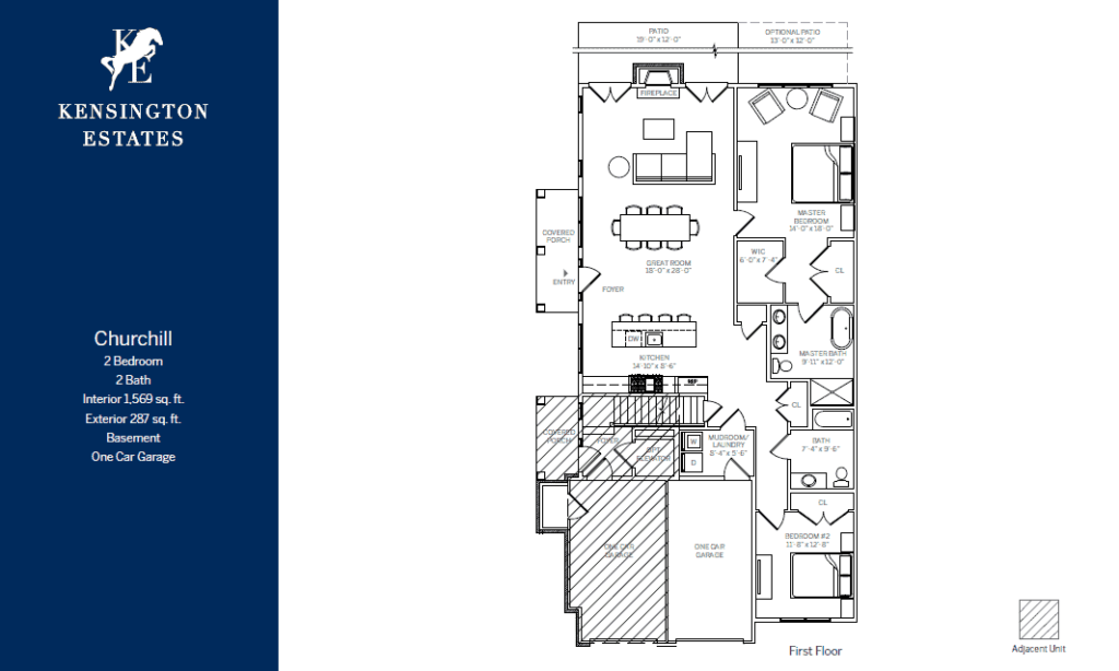 Kensington Estates Woodbury floor plans - CHURCHILL