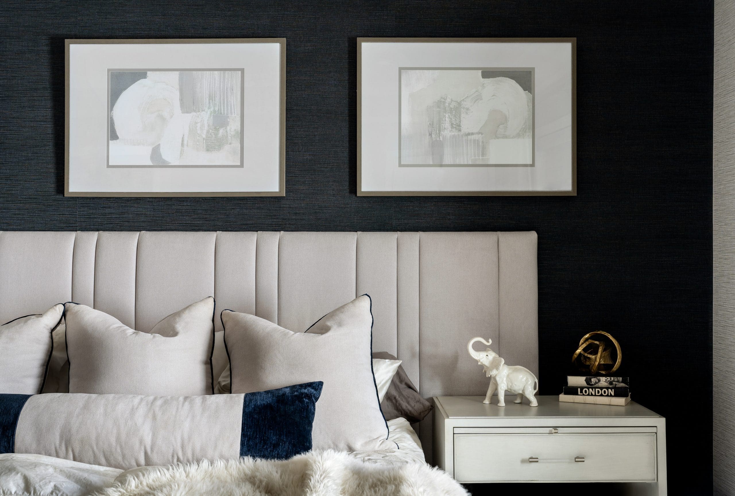 New primary bedroom deisgn in Manhasset home