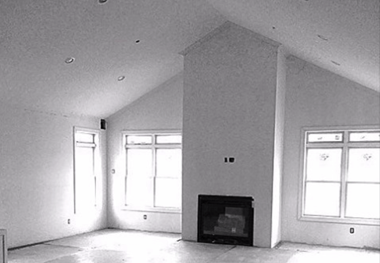 Country Pointe Plainview 55+ community family room interior design before renovation