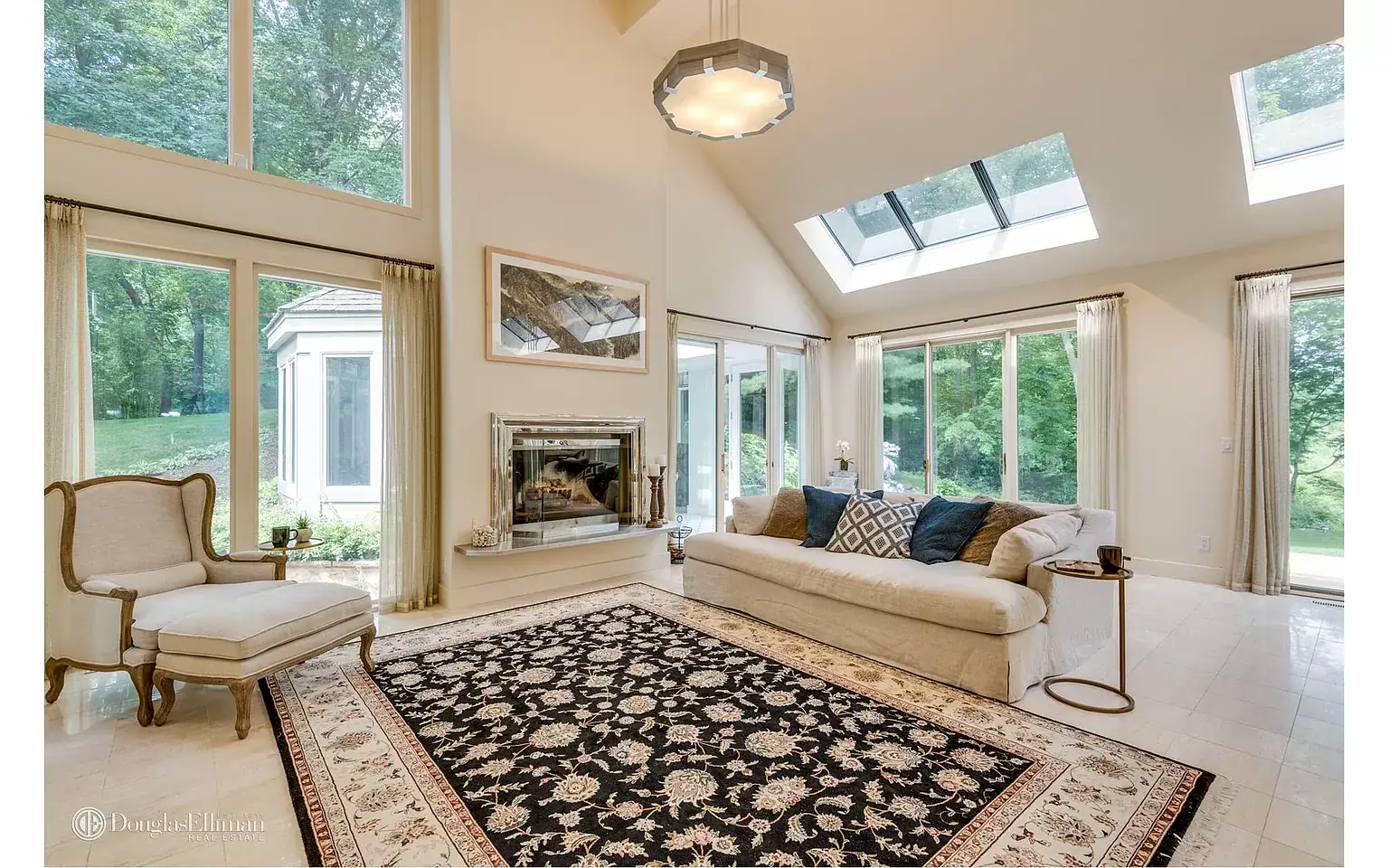 Old Brookville NY family room interior design before renovation