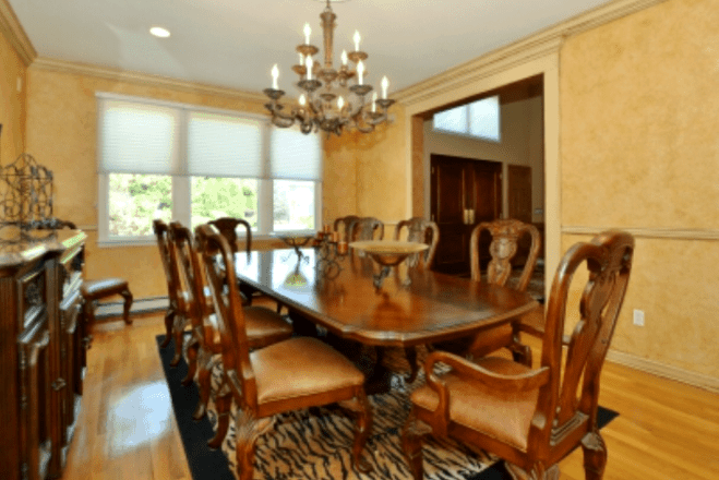 Plainview NY dining room interior design before renovation