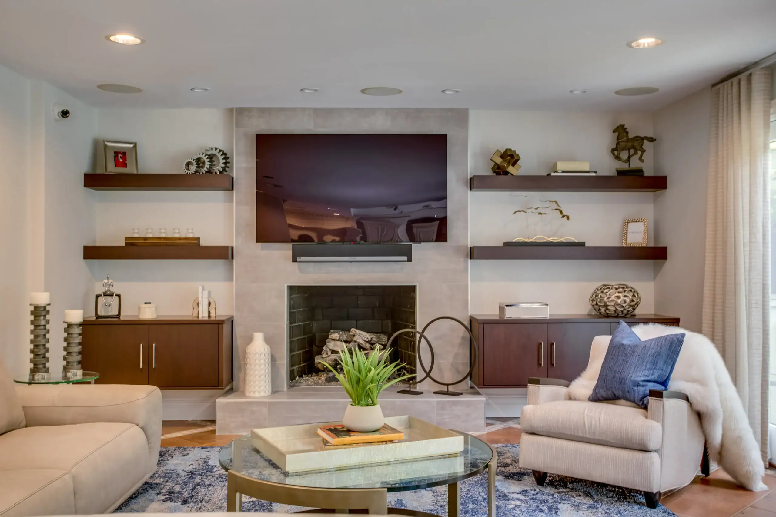 Kings Point living room interior design Long Island