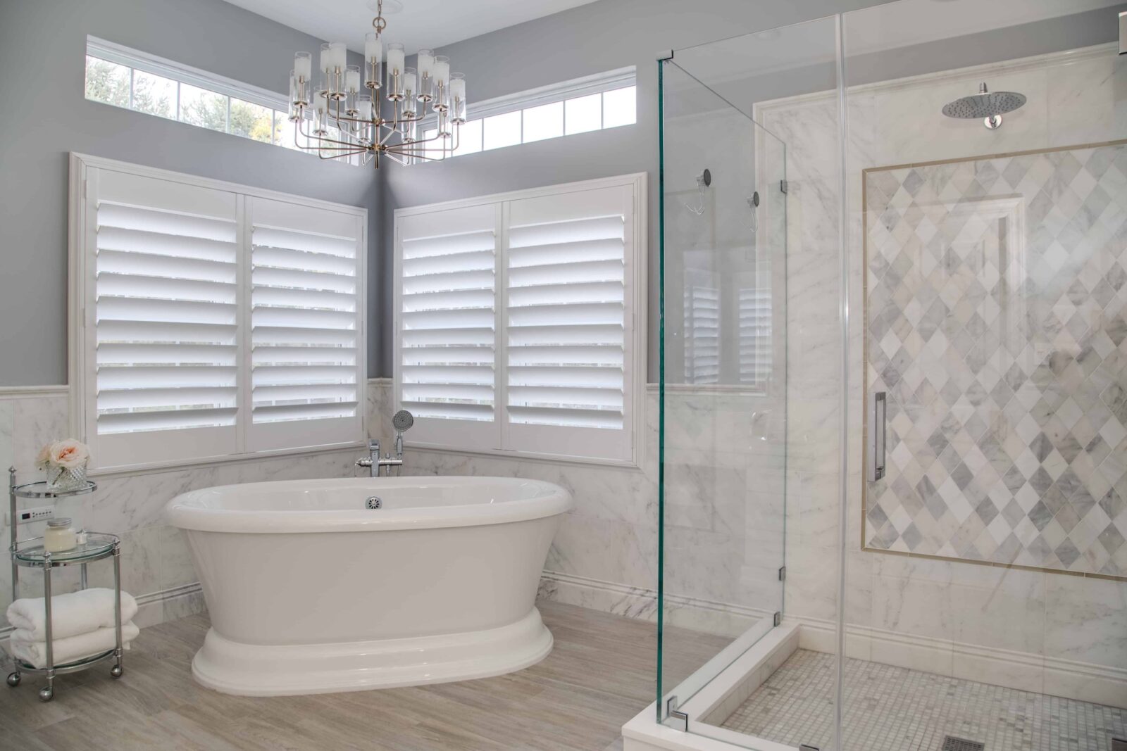 Plainview NY bathroom interior design after renovation