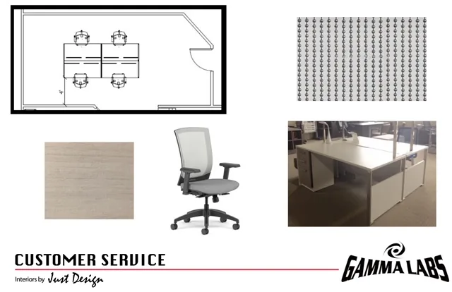 Commercial customer service call center room for an office on Long Island
