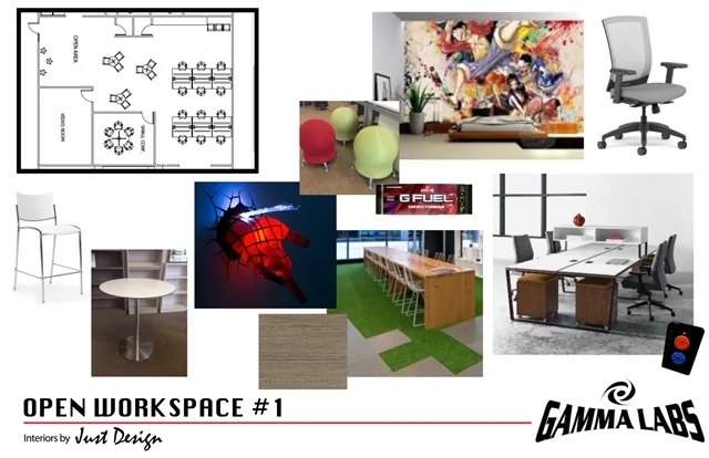 Open workspace interior design Long Island NY