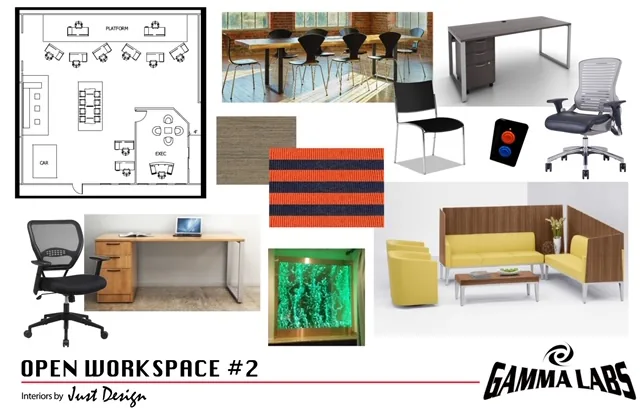 Commercial open workspace interior design Long Island NY